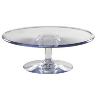 Cal-Mil 22057-12-12 12 inch x 4 inch Polycarbonate Footed Pedestal Cake Stand