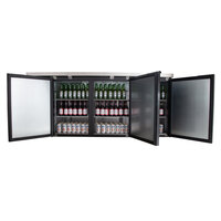 Continental Refrigerator BB79N 79 inch Black Solid Door Back Bar Refrigerator