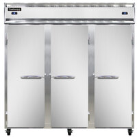 Continental Refrigerator 3RRFN 78 inch Solid Door Dual Temperature Reach-In Refrigerator / Refrigerator / Freezer