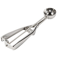 #60 Round Stainless Steel Squeeze Handle Disher - 0.56 oz.
