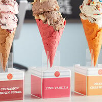 The Konery Pink Vanilla Waffle Cones - 144/Case