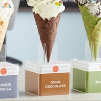 The Konery Dark Chocolate Waffle Cones - 144/Case