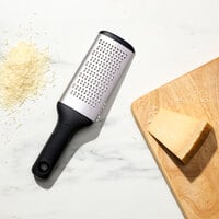 OXO 11283000 Good Grips 9 1/2 inch Stainless Steel Fine Handheld Grater with Non-Slip Handle