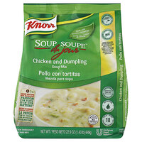 Knorr 22.9 oz. Soup du Jour Chicken Dumpling Soup Mix - 4/Case
