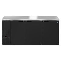 Hoshizaki BB80 80 inch Black Back Bar Refrigerator