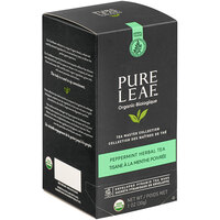 Pure Leaf Organic Peppermint Herbal Pyramid Tea Sachets - 20/Box