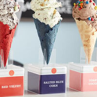 The Konery Salted Blue Corn Waffle Cones - 144/Case