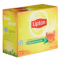 Lipton Decaffeinated Black Tea Bags - 72/Box