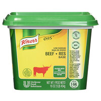 Knorr 1 lb. 095 Low Sodium Beef Bouillon Base - 12/Case