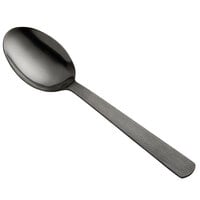 American Metalcraft BLHSP10 10" Hammered Black Vintage Serving Spoon