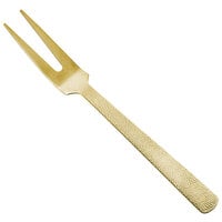 American Metalcraft GVHF10 10" Hammered Gold Vintage Cold Meat Fork