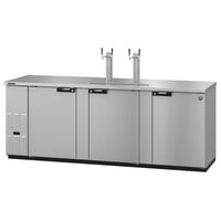 Hoshizaki DD95-S Stainless Steel Double Tap Kegerator Beer Dispenser - (5) 1/2 Keg Capacity