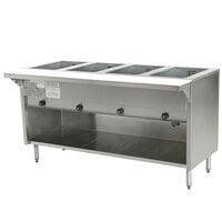 Eagle Group HT4OBE Spec Master Series Electric Steam Table with Enclosed Base 3000W - Four Pan - Open Well, 120V