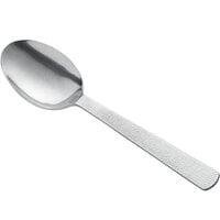 American Metalcraft SVHSP10 10" Hammered Stainless Steel Vintage Solid Spoon