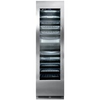 Perlick CC24D-1-4L Single Section 86-Bottle Dual Zone Stainless Steel Left-Hinged Full Glass Door Wine Refrigerator