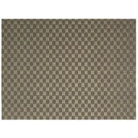 Front of the House XPM083GOV83 Metroweave 16" x 12" Bronze Honeycomb Woven Vinyl Rectangle Placemat - 12/Pack