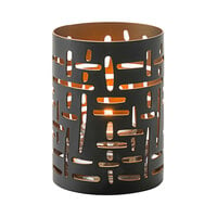 Hollowick 6005 Data Gold and Black Cut Metal Votive