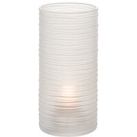 Hollowick 48025SC Typhoon Satin Glass Full-Size Clear Cylinder Lamp