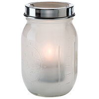 Hollowick 1610SL Firefly Satin Linen Jar with Tealight Cradle