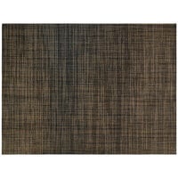 Front of the House XPM086COV83 Metroweave 16" x 12" Copper Mesh Woven Vinyl Rectangle Placemat - 12/Pack
