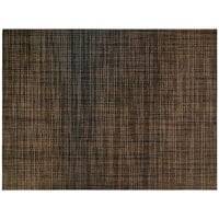 Front of the House XPM086COV83 Metroweave 16" x 12" Copper Mesh Woven Vinyl Rectangle Placemat - 12/Pack