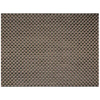 Front of the House XPM053COV83 Metroweave 16" x 12" Copper Large Basketweave Woven Vinyl Rectangle Placemat - 12/Pack