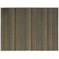 Front of the House XPM110MUV83 Metroweave 16 inch x 12 inch Terra Cotta Mesh Woven Vinyl Rectangle Placemat - 12/Pack