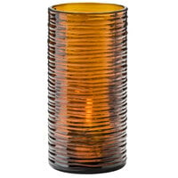 Hollowick 48025DA Typhoon Dark Amber Glass Full-Size Clear Cylinder Lamp