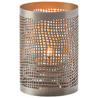 Hollowick 6405 Chantilly Pewter and Gold Perforated Metal Votive
