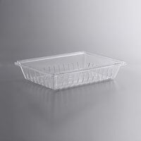 Vigor 26 inch x 18 inch x 5 inch Clear Polycarbonate Food Drain Box / Colander