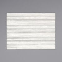 Front of the House XPM107WHV83 Metroweave 16" x 12" Shell Rush Woven Vinyl Rectangle Placemat - 12/Pack