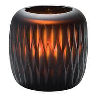 Hollowick 4100 Mystic Black and Amber Glass Votive