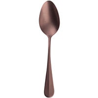 Sola FM580 Baguette Vintage Copper 7 3/8" 18/10 Stainless Steel Extra Heavy Weight Dessert Spoon by Arc Cardinal - 12/Case