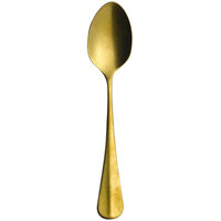 Sola MB258 Baguette Vintage Gold 5 3/4 inch 18/10 Stainless Steel Extra Heavy Weight Teaspoon by Arc Cardinal - 12/Case