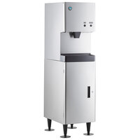 Hoshizaki DCM-270BAH Cubelet Ice Maker and Water Dispenser with Floor Stand - 282 lb. Per Day, 10 lb. Storage