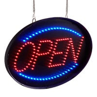 Choice 20 3/4" x 13" LED Open Sign with Four Display Modes and Acrylic Cover