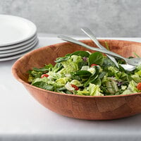 18 inch Woven Wood Salad Bowl