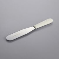 Dexter-Russell 19803 Sani-Safe 6 1/2" Blade Straight Baking / Icing Spatula with White Plastic Handle
