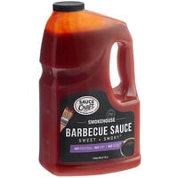 Smokehouse 220 1 Gallon Sweet and Smoky BBQ Sauce - 4/Case