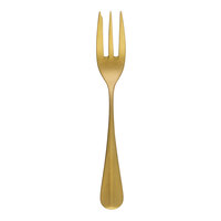 Sola MB264 Baguette Vintage Gold 5 3/4" 18/10 Stainless Steel Extra Heavy Weight Cake Fork by Arc Cardinal - 12/Case
