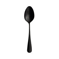 Sola MB249 Baguette Vintage Black 7 3/8 inch 18/10 Stainless Steel Extra Heavy Weight Dessert Spoon by Arc Cardinal - 12/Case