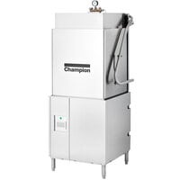 Champion DH6000T Door-Type High Temperature Tall Hood Dishwashing Machine with Booster - 208-240V; 1 Phase