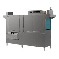 Champion 80 Pro Series 44 inch Single Tank Rack Conveyor Dishwashing Machine with 36 inch Prewash - Left to Right; 240V; 3 Phase