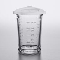 Anchor Hocking 94793AHG18 1 Cup (8 oz.) Triple Pour Spout Glass Measuring Cup with Lid