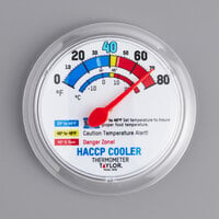 Taylor 5636 6 inch HACCP Cooler / Freezer Wall Thermometer