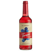 Torani Puremade Blueberry Flavoring Syrup 750 mL Glass Bottle