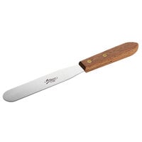 Ateco 1386 6 inch Blade Straight Baking / Icing Spatula with Wood Handle