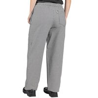 Uncommon Threads 4005C Unisex Houndstooth Customizable Classic Chef Pants - L