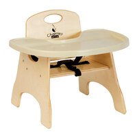 Jonti-Craft Baltic Birch 6824JC High Chairries 13 inch Wood High Chair with Premium Tray