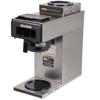 Bunn 13300.0002 VP17-2 SS Low Profile Pourover Coffee Brewer with 2 Warmers
